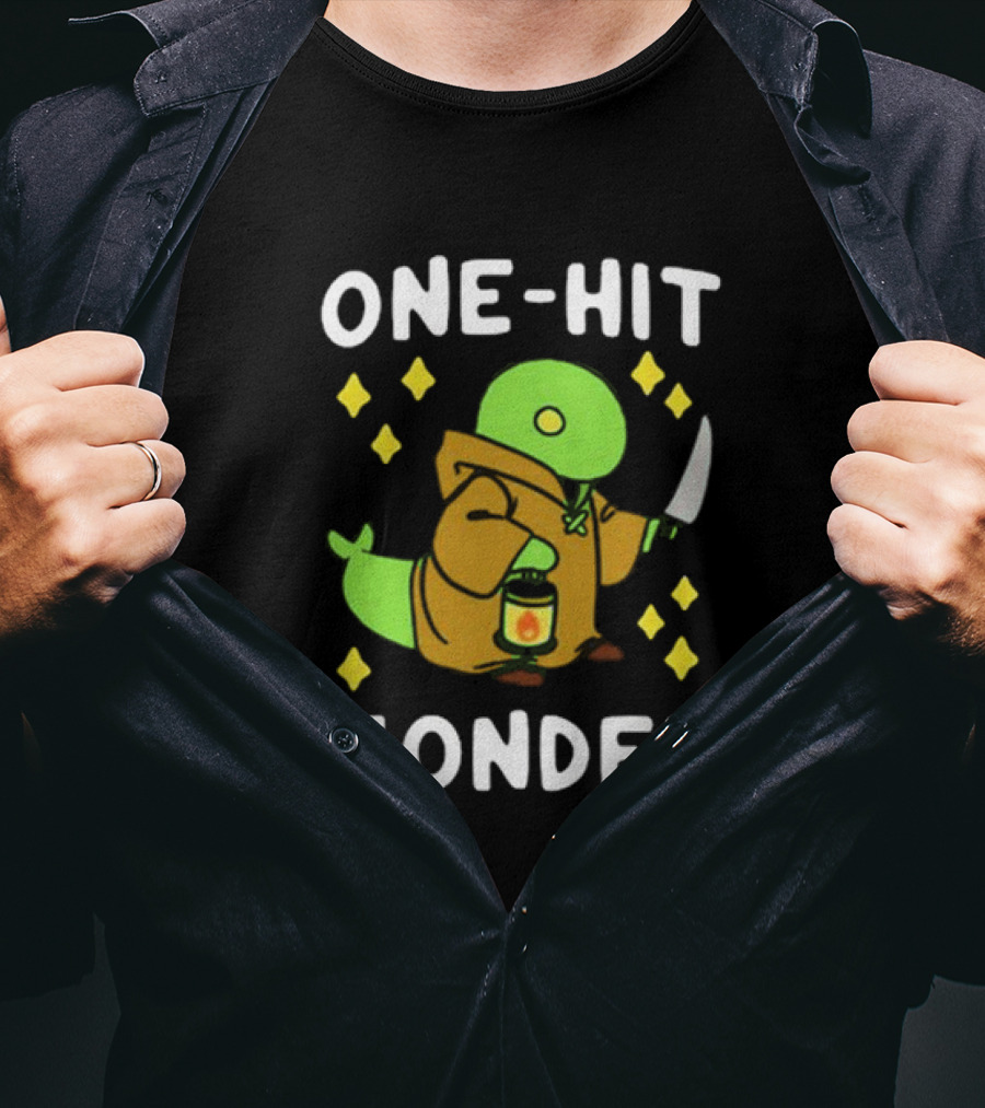 One-Hit Wonder Tonberry Knife Lantern Stars T-Shirt