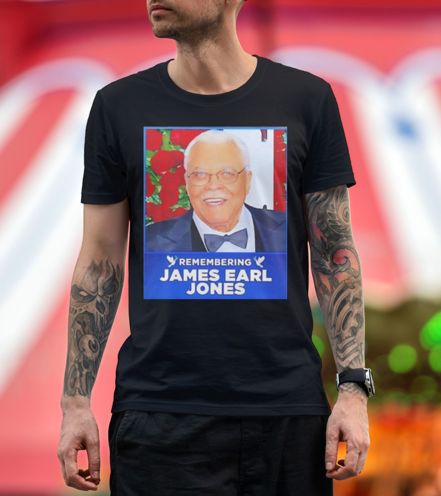 Remembering James Earl Jones Roses T-Shirt