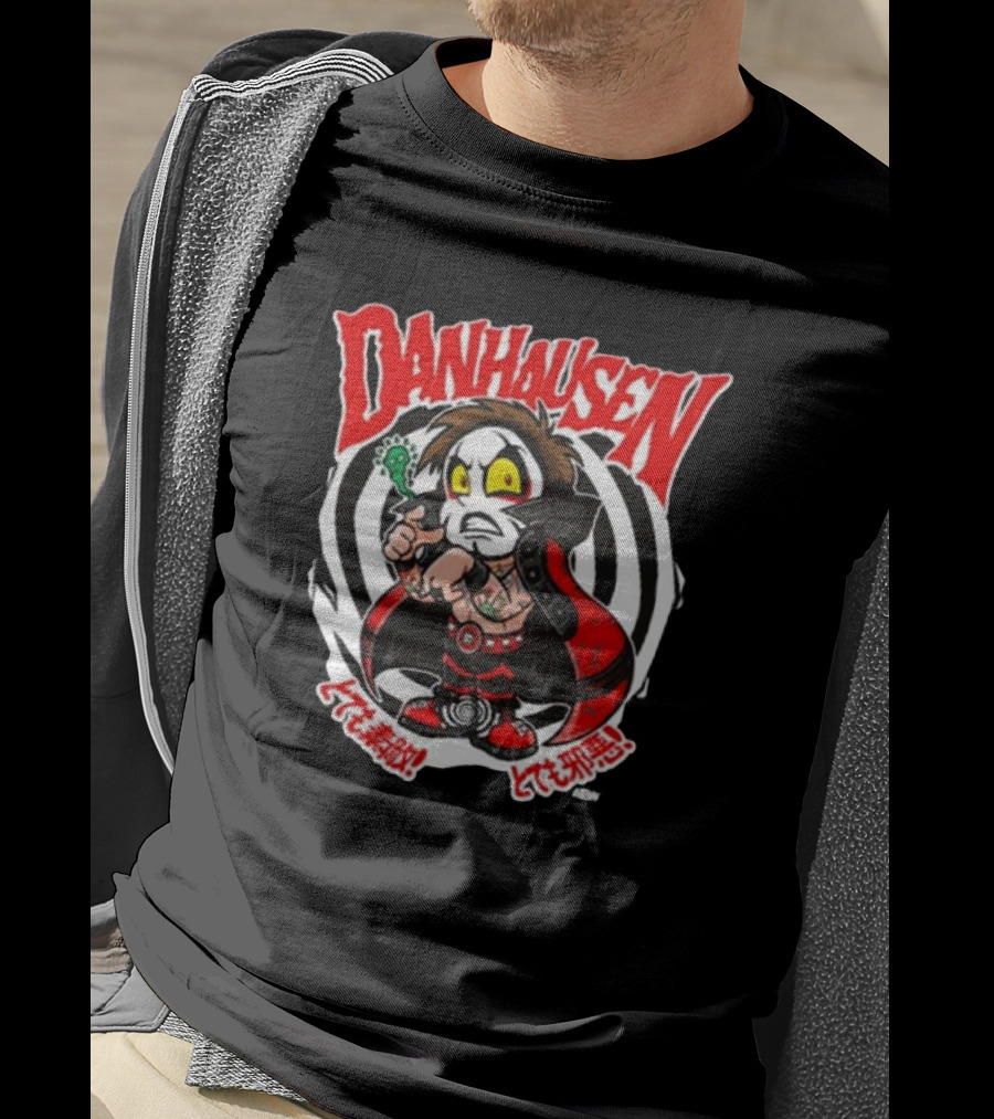 Danhausen Spiral Curse Character With Tattoo And Cape T-Shirt