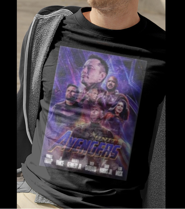 Unity Avengers Donald Trump Elon Musk Tulsi Gabbard David Harris Jr J.D. Vance Robert F. Kennedy Jr T-Shirt