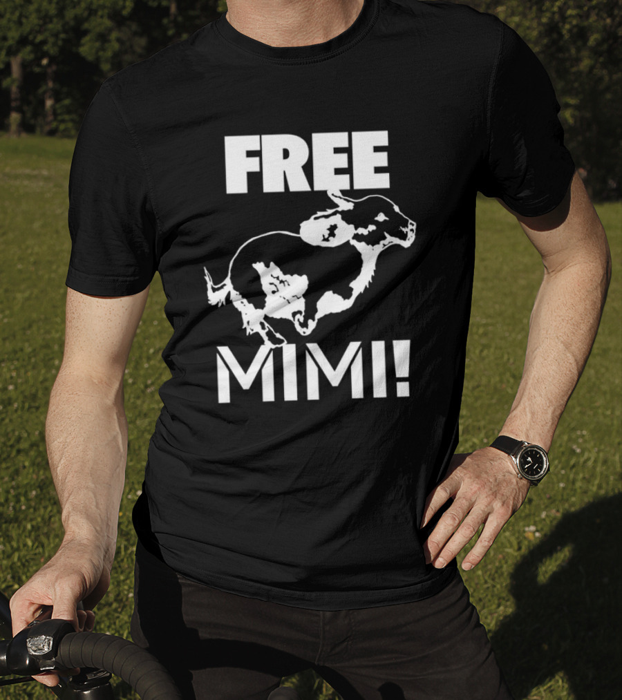 Free Mimi Running Cow T-Shirt