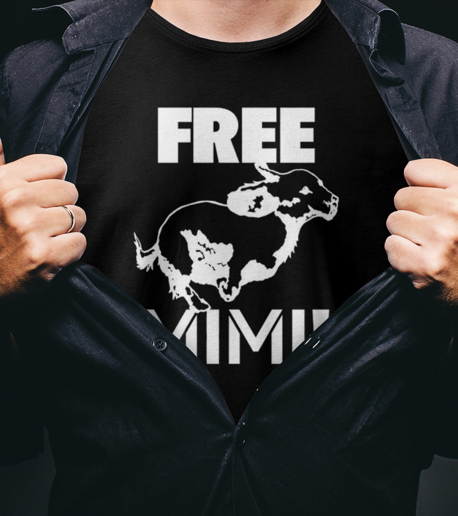 Free Mimi Running Cow T-Shirt