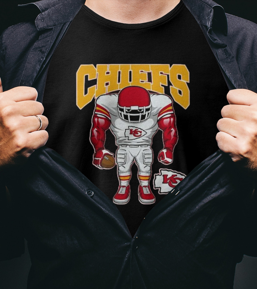 Kansas City Chiefs Brute Squad Football Player T-Shirt