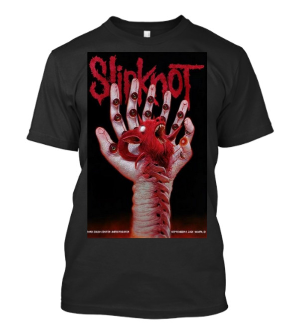 Slipknot Concert Poster Ford Idaho Center Amphitheater September 11 2024 Nampa ID T-Shirt