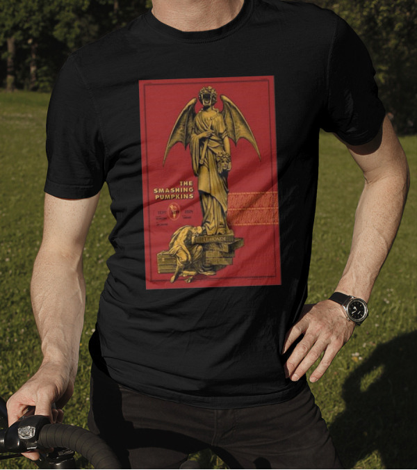 The Smashing Pumpkins Arlington TX September 11 2024 Winged Statue And Cherub T-Shirt