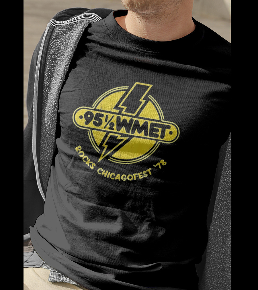 95½ WMET Rocks Chicagofest '78 Vintage Lightning T-Shirt