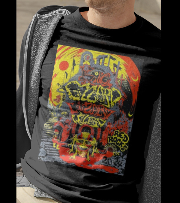 King Gizzard And The Lizard Wizard 2024 Red Rocks September 9 Tour T-Shirt