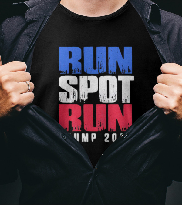 Run Spot Run Trump 2024 Election Campaign T-Shirt