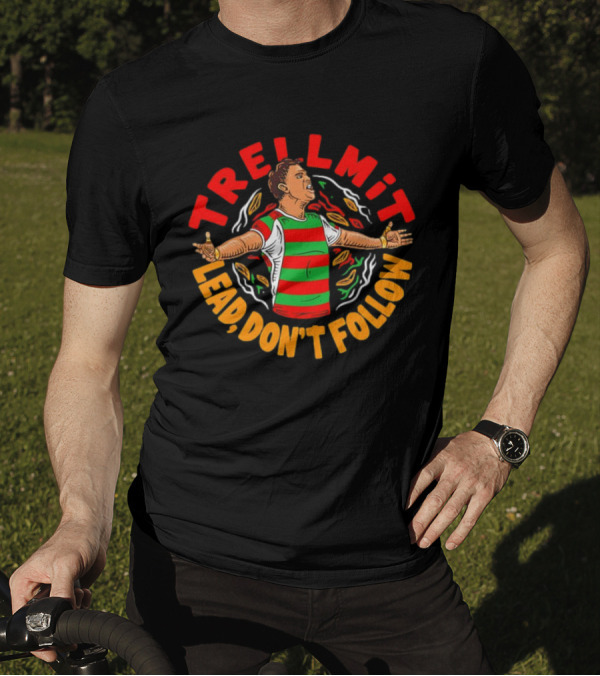 TRELLMIT Lead Don’t Follow Rugby-Inspired Motivational Player T-Shirt