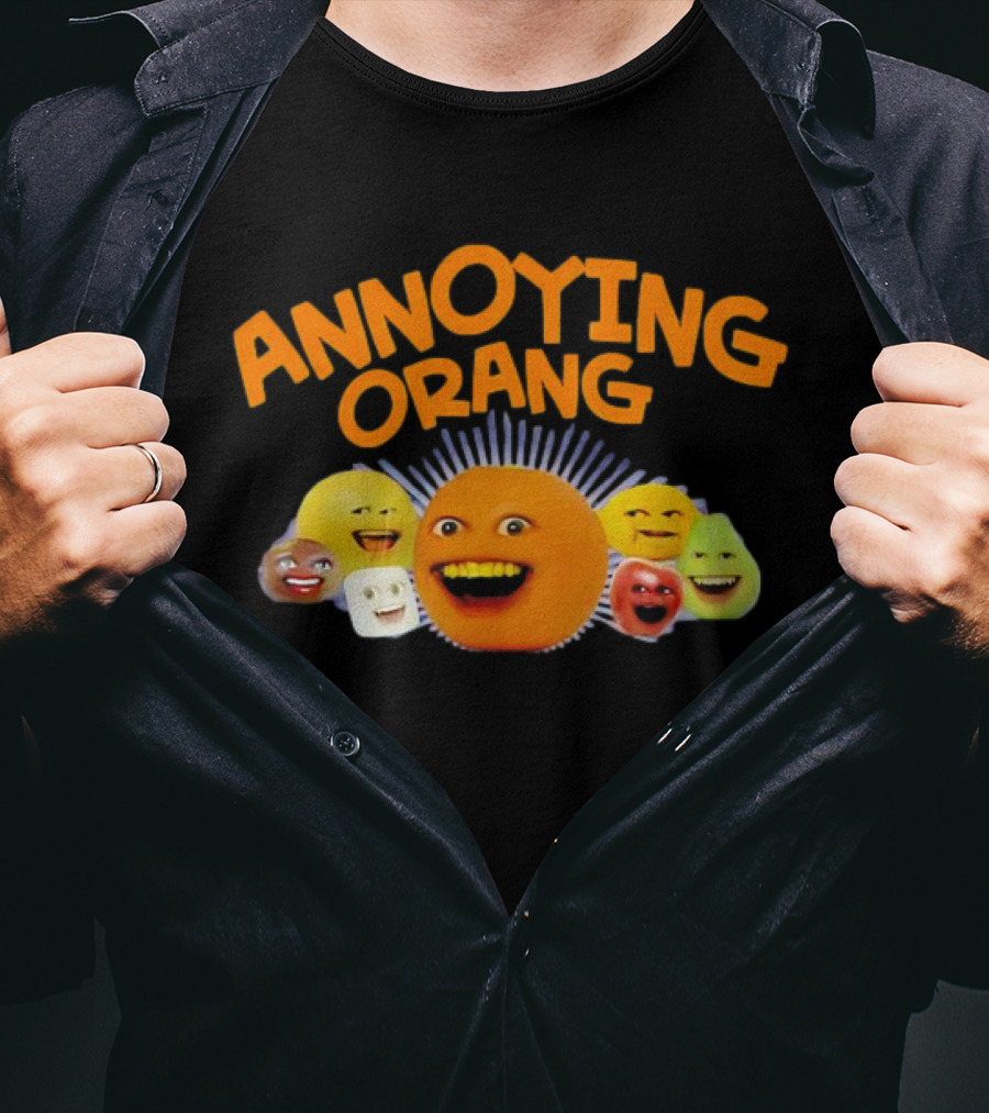 Annoying Orange Characters Faces Smile T-Shirt