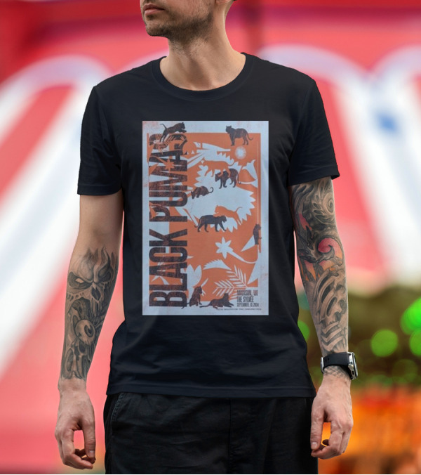 Premium T-Shirt: Black Pumas September 13 2024 The Sylvee Madison WI T-Shirt Black Pumas September 13 2024 The Sylvee Madison WI T-Shirt
