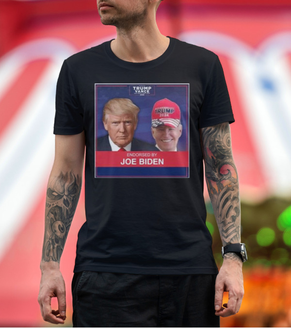 Premium T-Shirt: Trump 2024 Endorsed by Joe Biden Trump Vance Cap T-Shirt Trump 2024 Endorsed by Joe Biden Trump Vance Cap T-Shirt