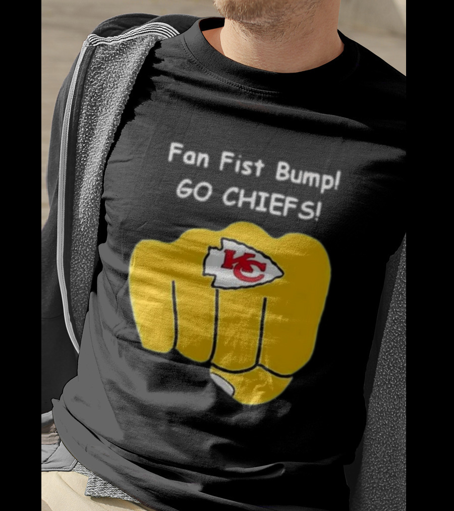 Fan Fist Bump Go Chiefs KC T-Shirt
