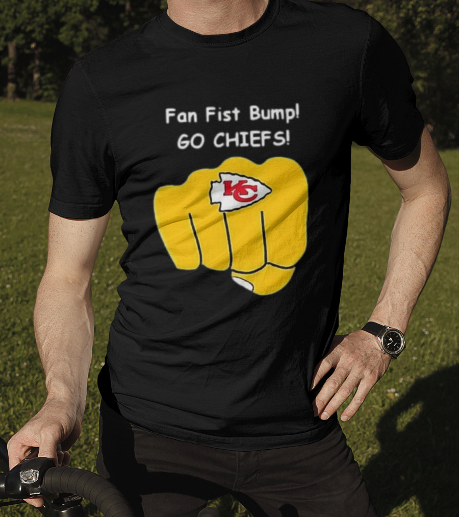 Fan Fist Bump Go Chiefs KC T-Shirt