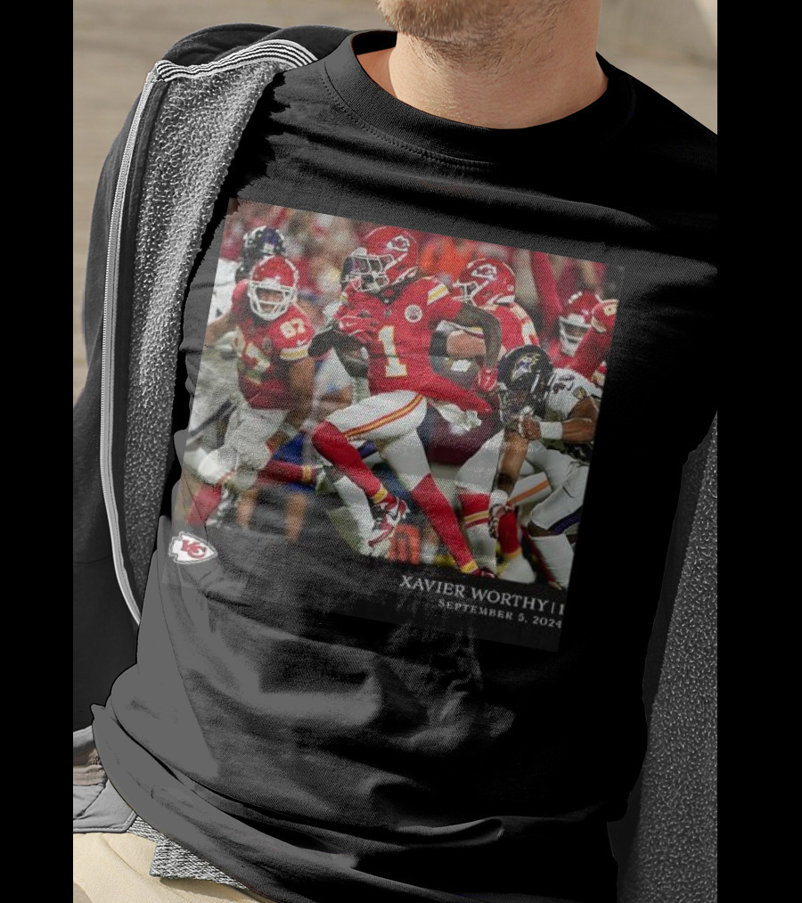 Xavier Worthy Kansas City Chiefs NFL Week 1 September 5 T-Shirt