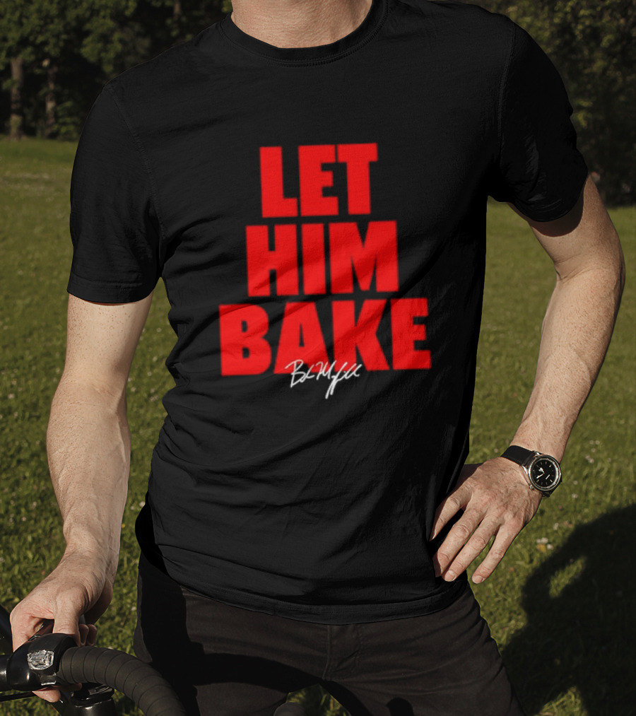 Baker Mayfield Let Him Bake Tampa Bay Signature NFLPA T-Shirt