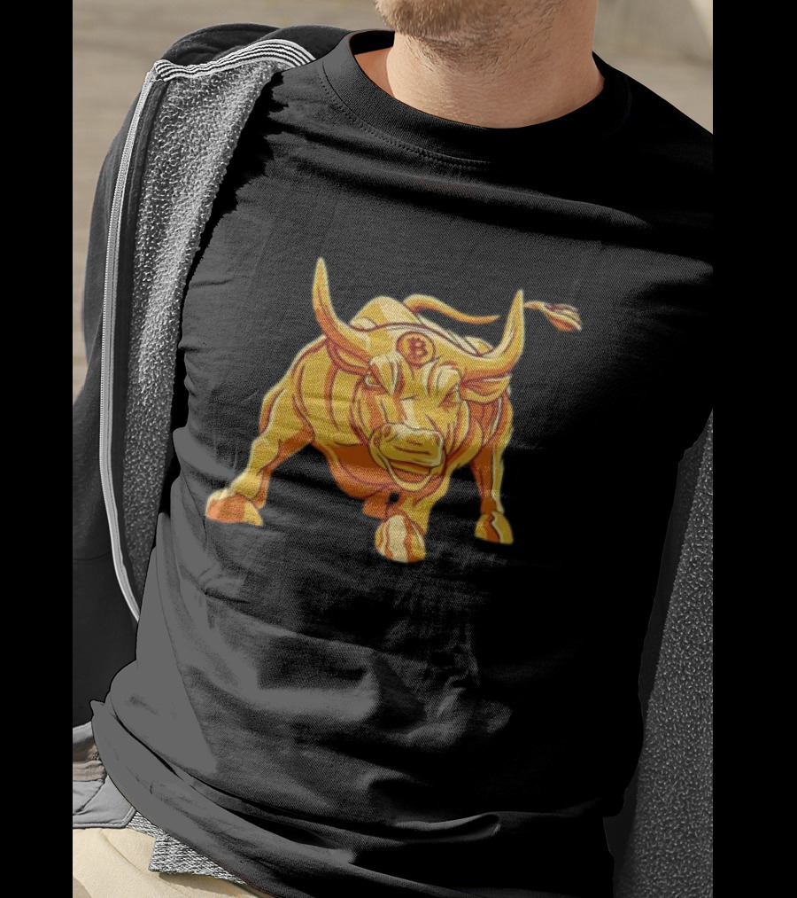 Bitcoin Crypto Bull Golden Btc T-Shirt
