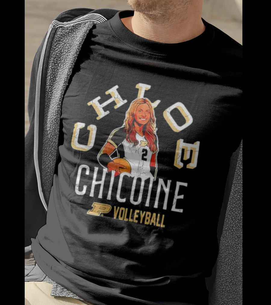 Chloe Chicoine Purdue Volleyball Boilermakers Player T-Shirt