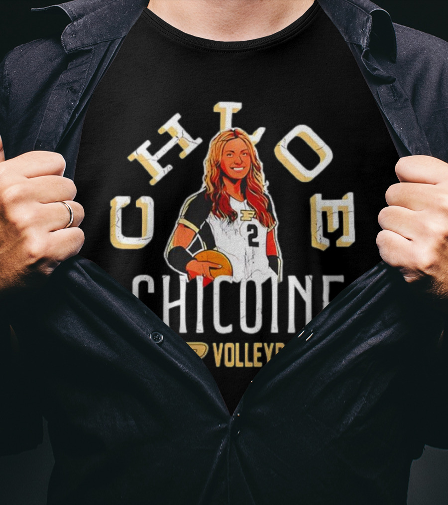 Chloe Chicoine Purdue Volleyball Boilermakers Player T-Shirt