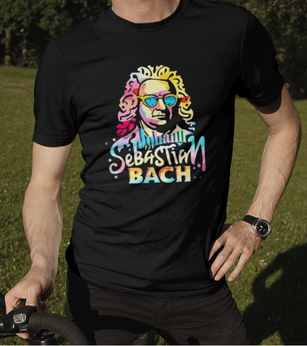 Johann Sebastian Bach Colorful Sunglasses T-Shirt