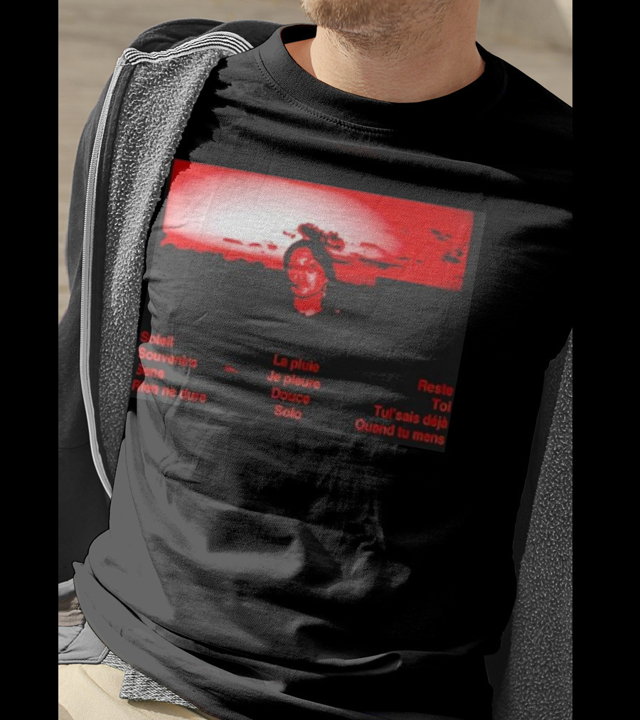 Manches Longues Solo Retro Soleil Souvenire Rien Ne Dure La Pluie Je Pleure Quand Tu Mens T-Shirt