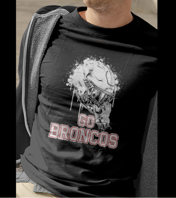 Go Broncos Palm Beach Central Rising Helmet T-Shirt
