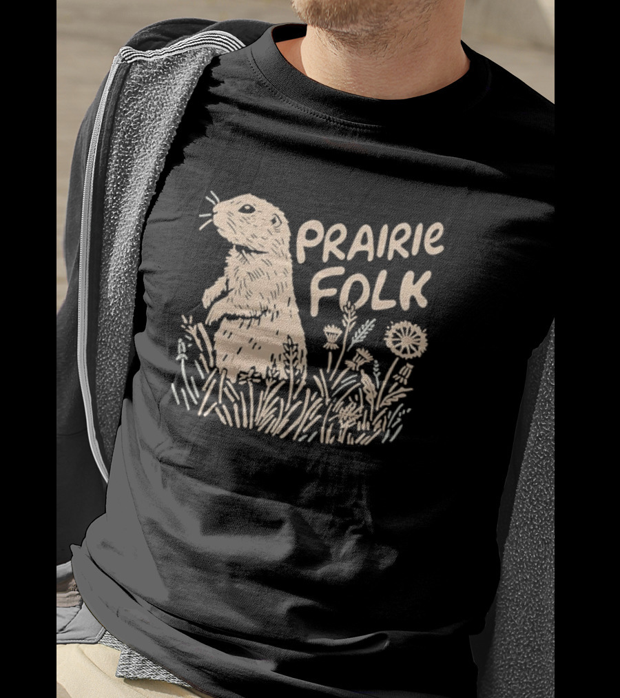 Prairie Folk Prairie Dog And Wildflowers September 24 T-Shirt