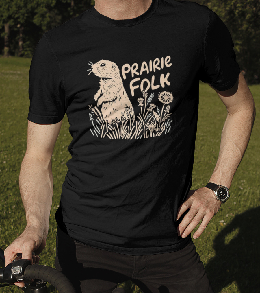 Prairie Folk Prairie Dog And Wildflowers September 24 T-Shirt