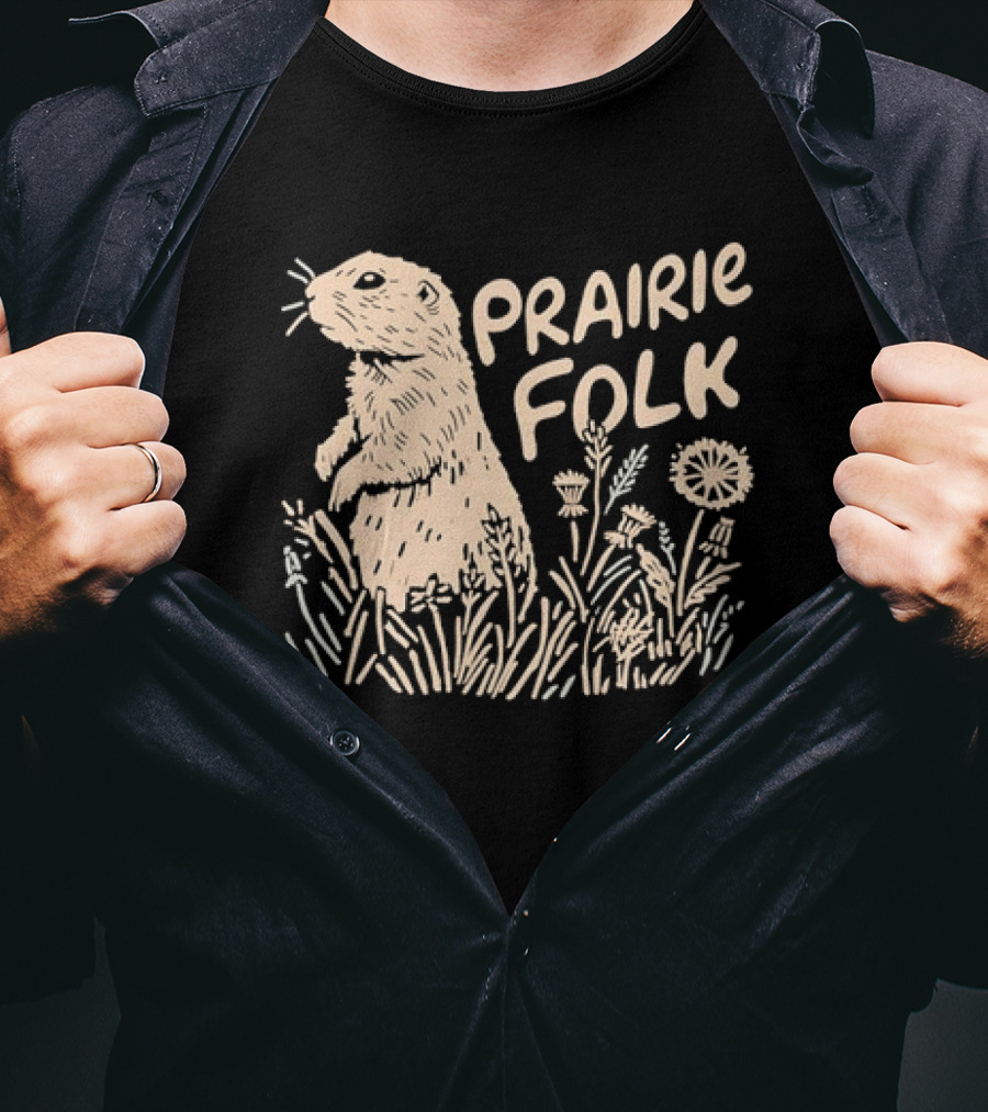 Prairie Folk Prairie Dog And Wildflowers September 24 T-Shirt