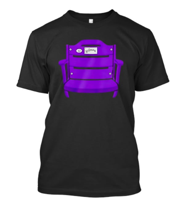 Athlete Logos Purple Stadium Chair Grimey 12 T-Shirt