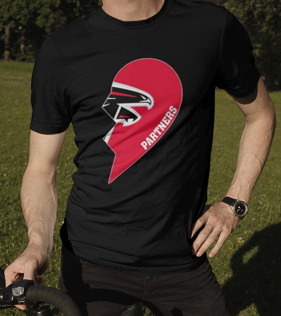 Atlanta Falcons Half Heart Partners T-Shirt