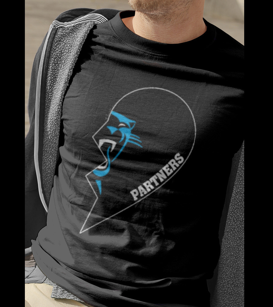 Carolina Panthers Partners Half Heart Emblem T-Shirt