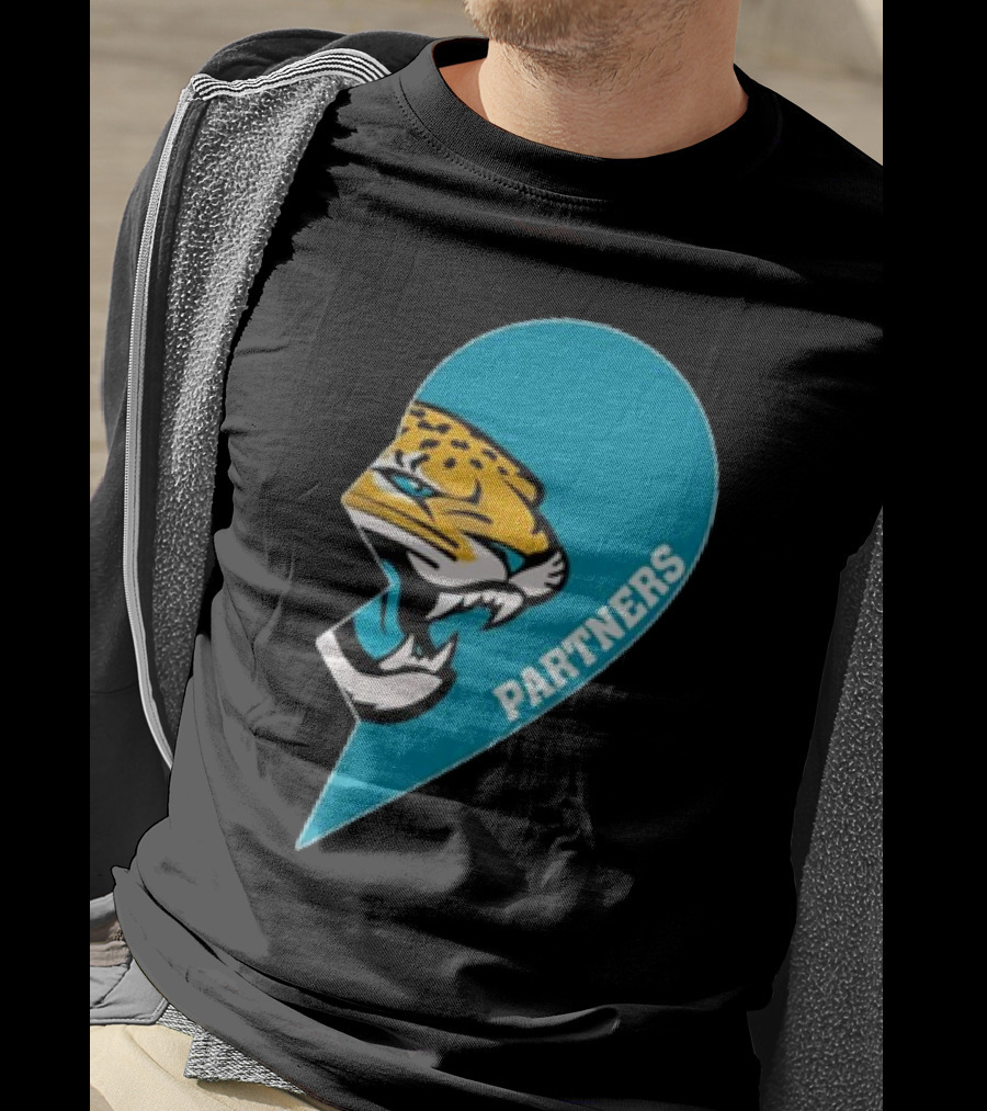 Jacksonville Jaguars Partners Half Heart T-Shirt