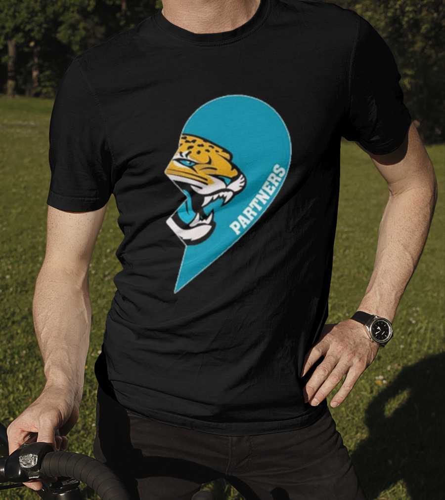 Jacksonville Jaguars Partners Half Heart T-Shirt