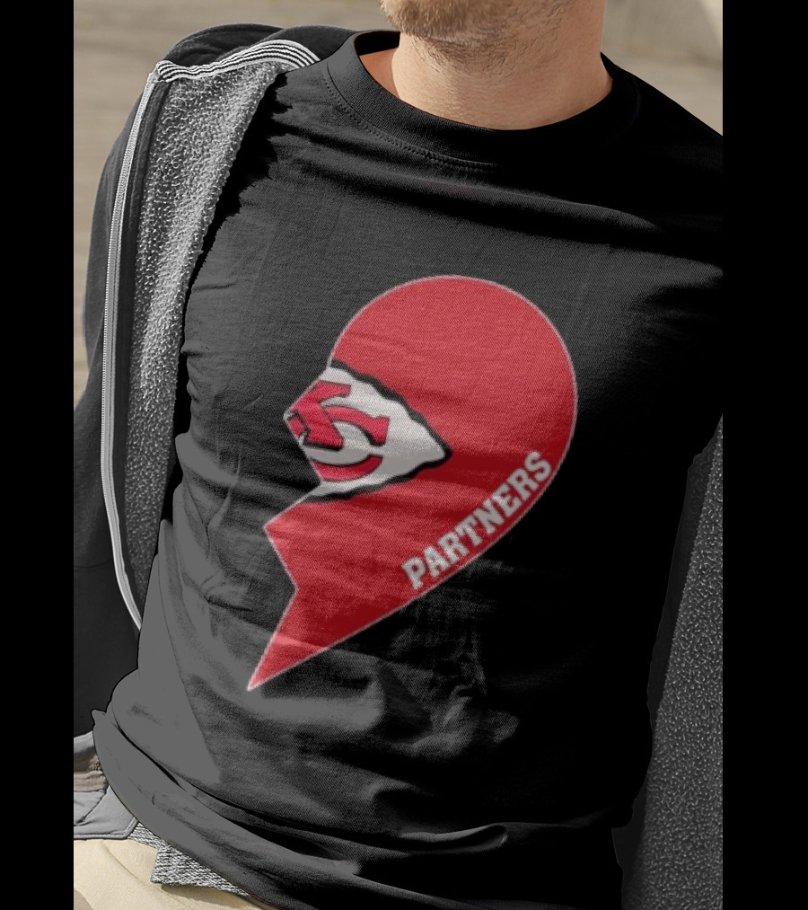 Kansas City Chiefs Partners Half Heart T-Shirt