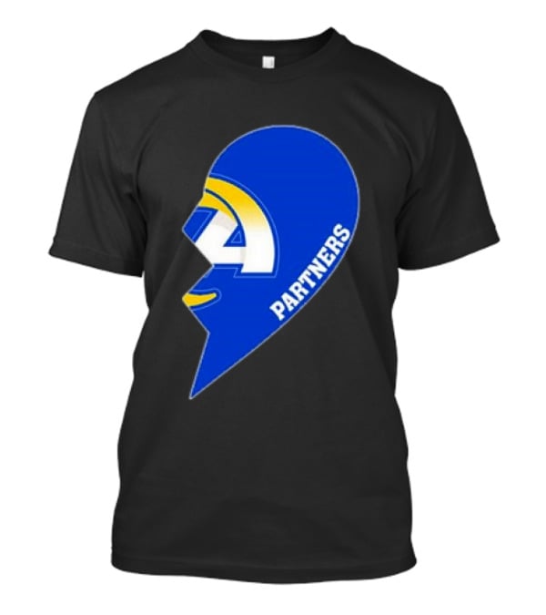 La Rams Partners Heart Logo Half T-Shirt