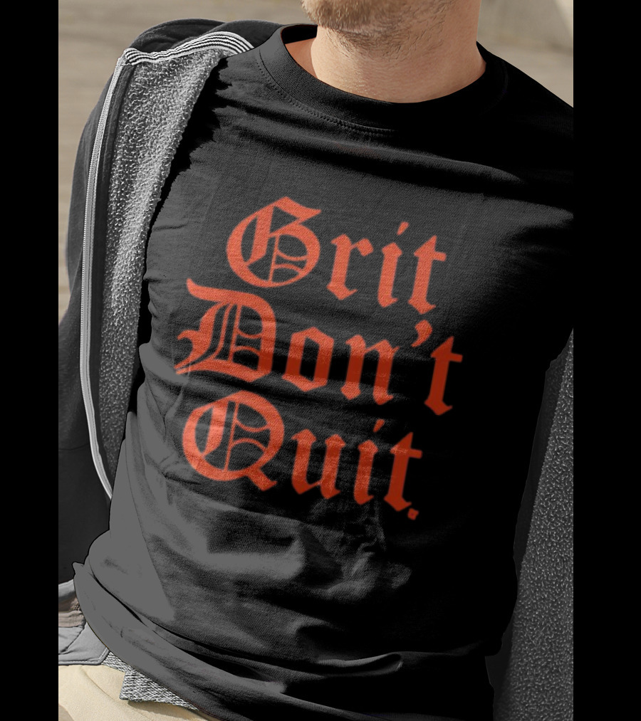 Detroit Grit Don't Quit Baseball T-Shirt