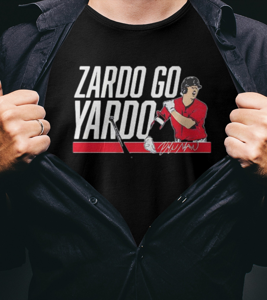 Kyle Manzardo Zardo Go Yardo Baseball Cleveland Guardians T-Shirt
