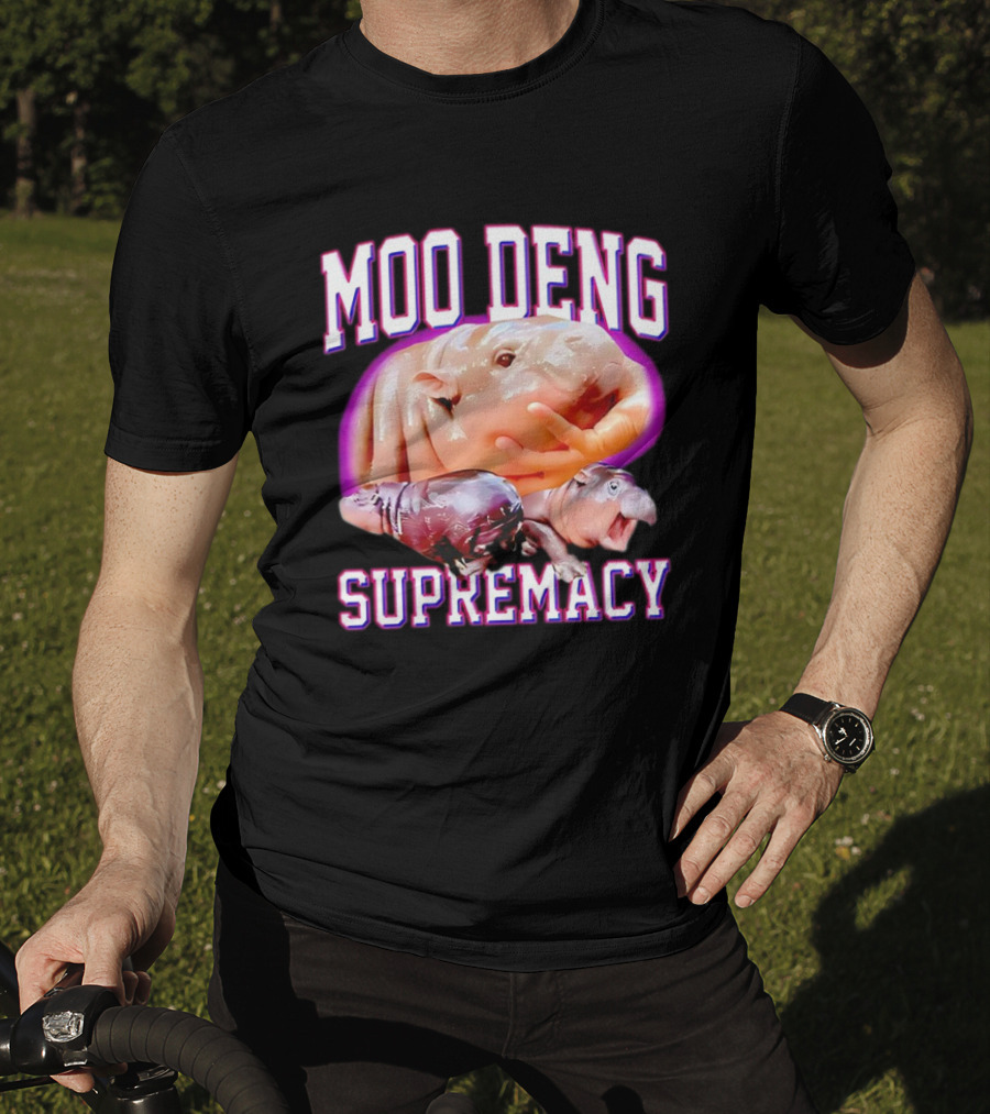 Moo Deng Supremacy Hippo Trio T-Shirt