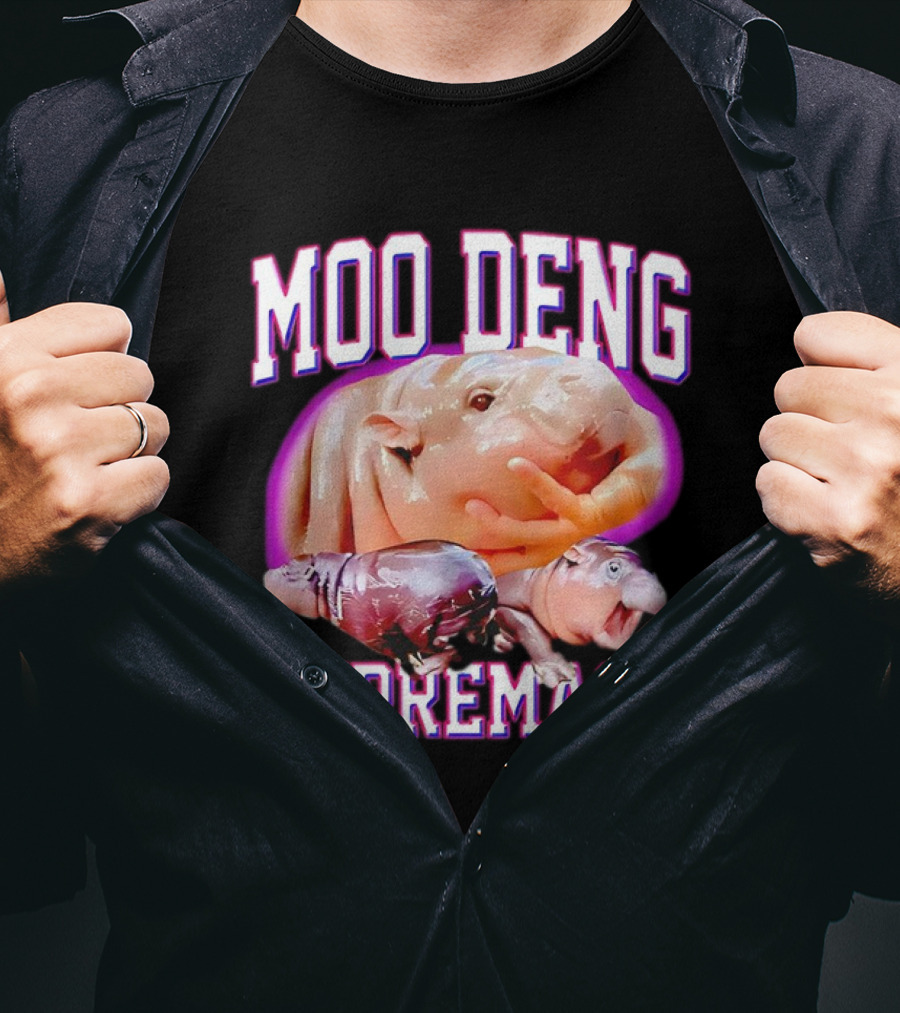 Moo Deng Supremacy Hippo Trio T-Shirt