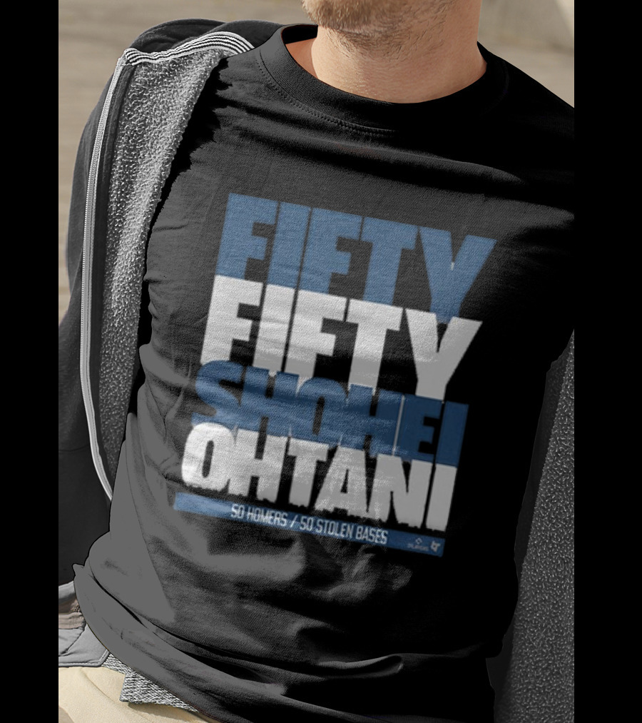 Fifty Fifty Shohei Ohtani 50 Homers 50 Stolen Bases T-Shirt