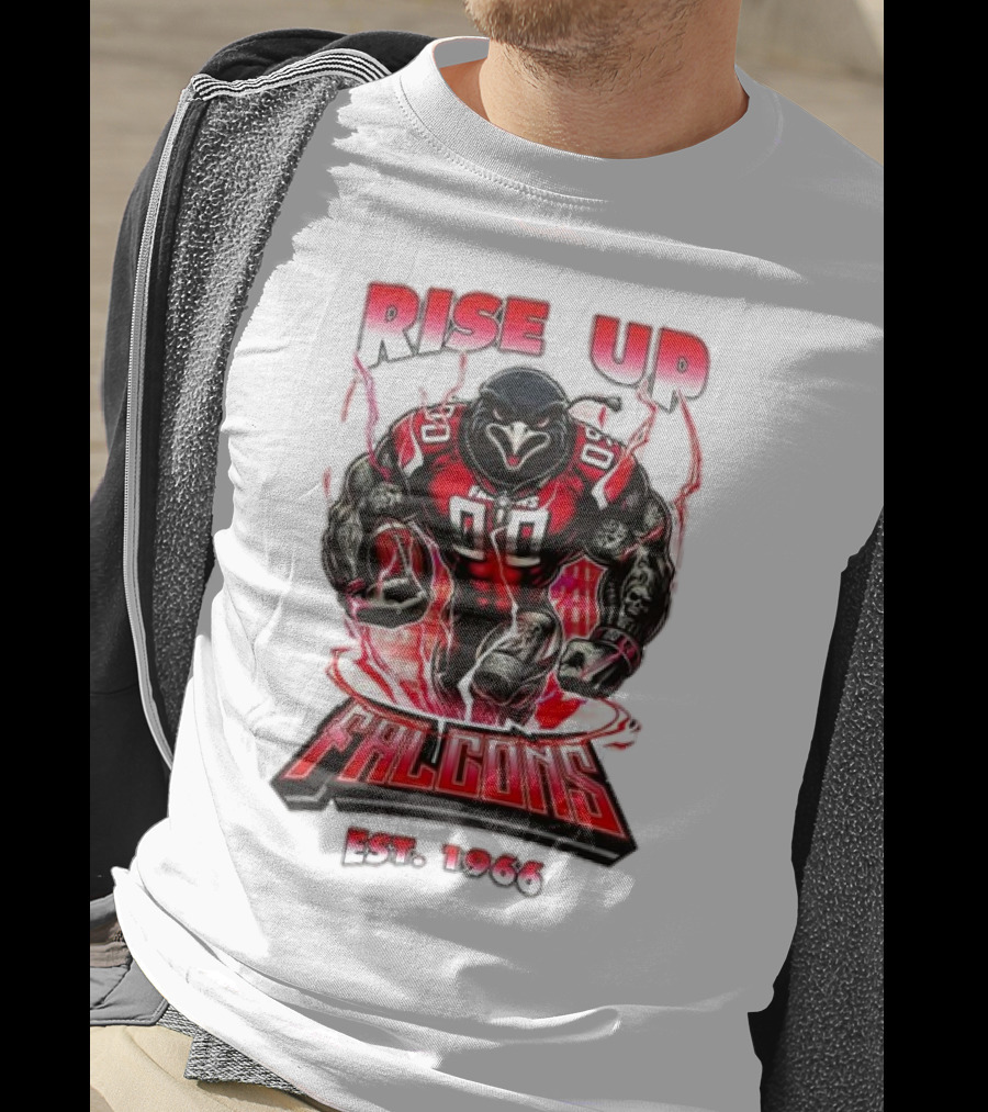 Rise Up Falcons Est 1966 Atlanta Falcons Mascot T-Shirt