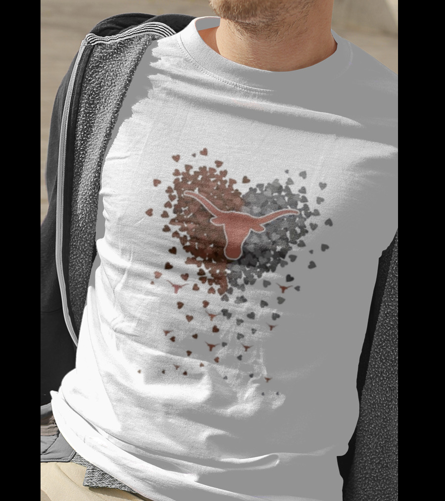 Heart Full Of Texas Longhorns Love T-Shirt