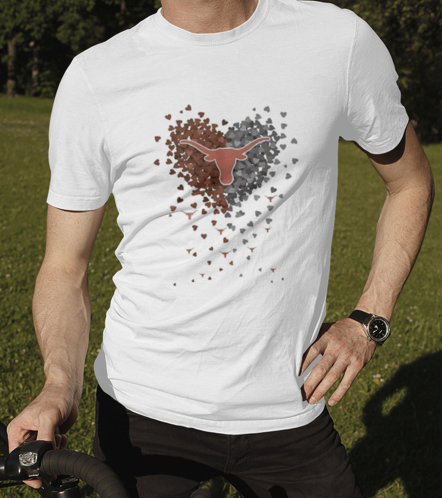 Heart Full Of Texas Longhorns Love T-Shirt