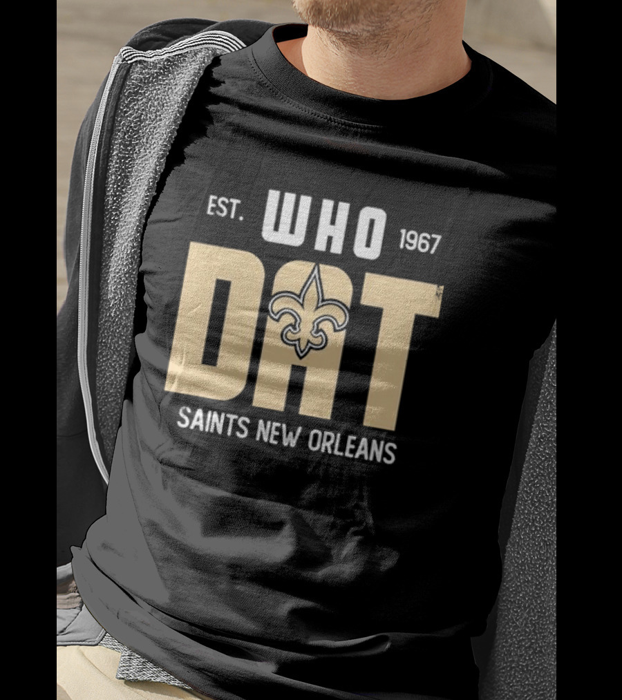 New Orleans Saints Who Dat Est 1967 Fleur-de-Lis T-Shirt