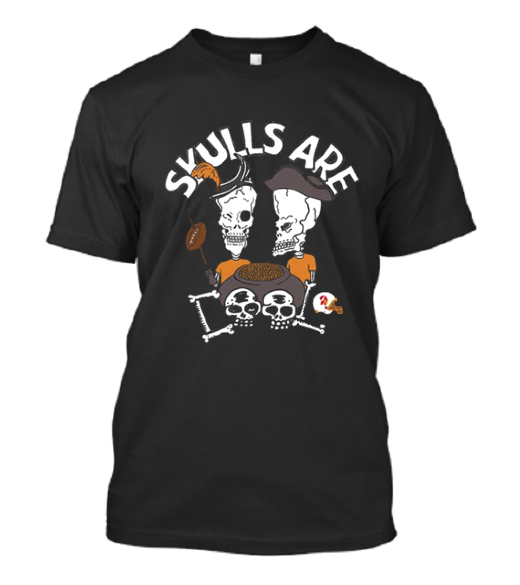 Skulls Are Cool Pirate Football Fans Tailgate Party T-Shirt
