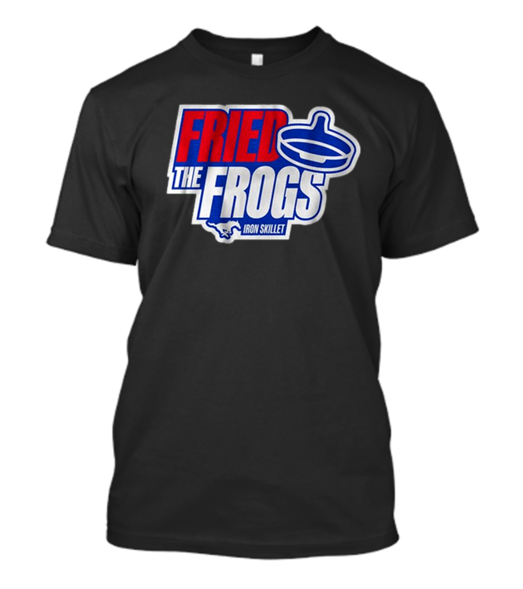 SMU Mustangs Fried The Frogs Iron Skillet T-Shirt