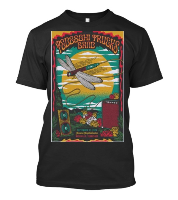 Tedeschi Trucks Band September 21 2024 Ascend Amphitheater Nashville Tennessee Dragonfly Art Event T-Shirt
