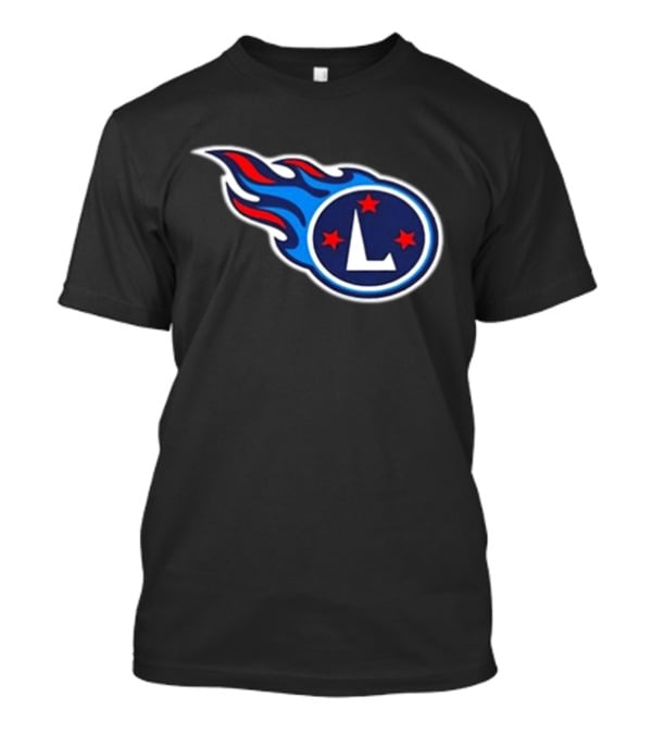 Tennessee L'S Football Flames Stars T-Shirt