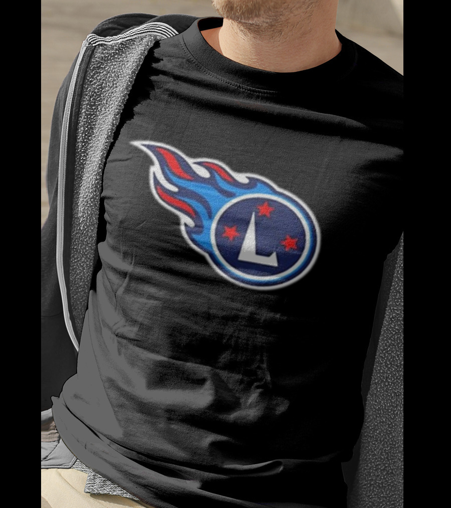 Tennessee L'S Football Flames Stars T-Shirt